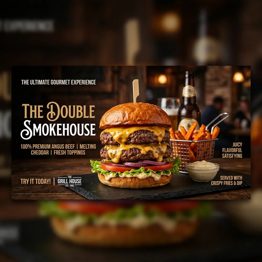 20% Off All Gourmet Burgers
